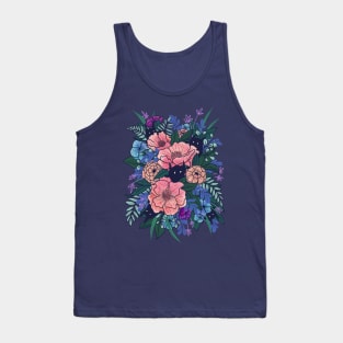 Wild Flowers (on Blue) Tank Top